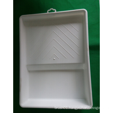 9" White Virgin Material Paint Tray